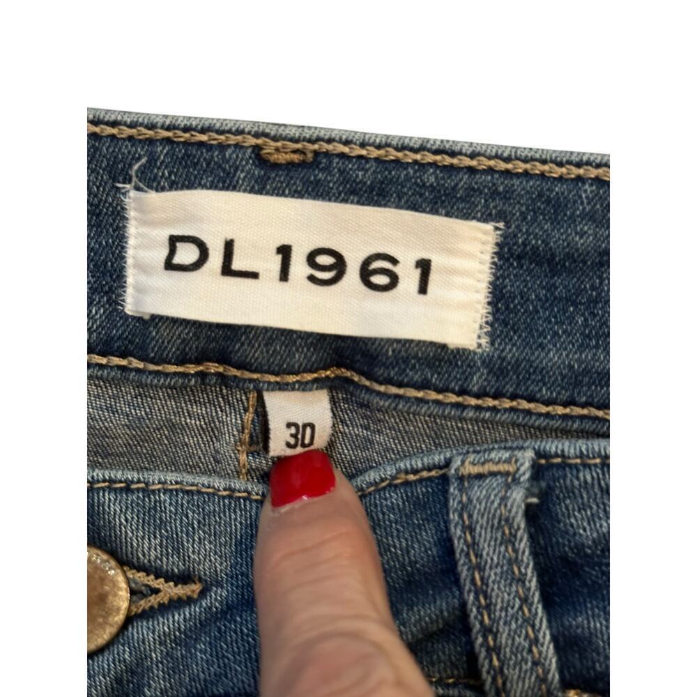 DL1961 Women's Blue Lara Instasculpt Cropped Flare Jeans Size 30 - Picture 10 of 13